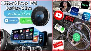 OttoAibox P3 CarPlay AI Box (with HDMI) | OTTOCAST | Review Video