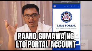 "PAANO GUMAWA NG LTMS "LTO" PORTAL ACCOUNT?"
