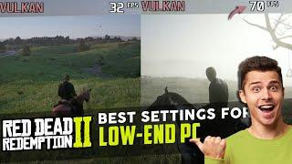 Rdr 2 Best Settings For Low-End Pc | Red Dead Redemption 2 Fps Boost | Crash Fix, Lag Fix