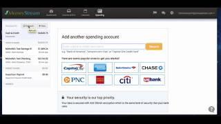 MoneyStream: How to Add a Bank or Credit Union Account