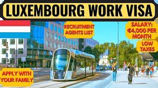 Luxembourg Country Work Visa 2024 | Luxembourg Jobs | Europe | Moving to Europe | Dream Canada