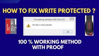 Fix Write Protected Pen Drive &  Memory Card | 100 % Working New Method