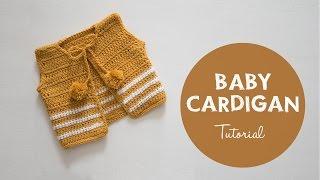 How To Make A Cute And Easy Baby Cardigan | Croby Patterns
