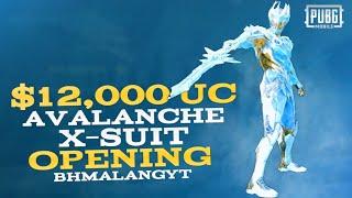 $12,000 UC Avalanche X-Suit Opening | Giveaway |  PUBG MOBILE 