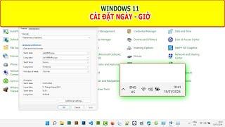 Cài đặt định dạng ngày - giờ trên Windows 11