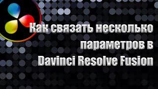 Как связать несколько параметров в Davinci Resolve Fusion