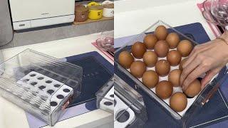 I finally found a double-layer egg storage box, which has a large space, and the eggs are