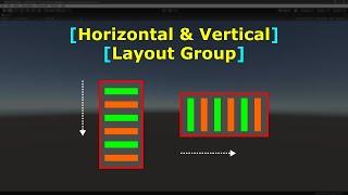 Align UI Elements in Horizontal or Vertical direction | Layout Group | Unity Game Engine