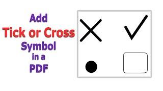 How to Add a Tick or Cross Symbol in a PDF using Foxit PhantomPDF