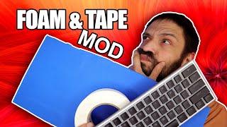 Modding the Redragon  K617 Fizz with Tape & Foam?: Pe Foam Mod | We Deem