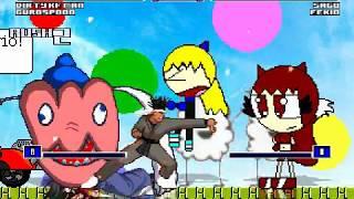 MUGEN Request - DIRTY KUNG FU MAN & GUROSPOOO VS Sago The Cat & Fekio