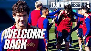 MARCOS ALONSO RETURNS | FC Barcelona Training 