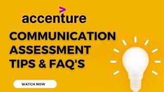 Accenture Communication Assessment Tips | FAQ's | How to pass Communication Round of Accenture