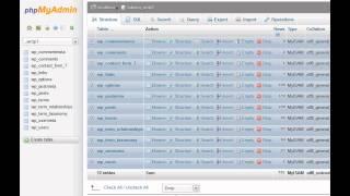 Backing up and Restoring a WordPress Database - PhpMyAdmin - Cpanel