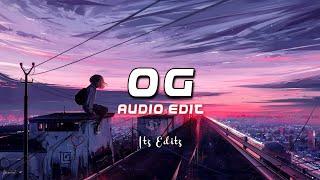 OG - Audio Edit | Shubh Song Edit - OG No Copyright Song Edit