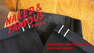 Naked and Famous Denim: Deadstock Double Black Selvedge Denim Jeans