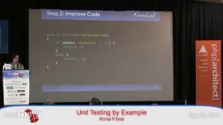 Unit Testing by Example — Anna Filina — php[tek] 2016