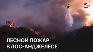 На западе Лос-Анджелеса вспыхнул лесной пожар