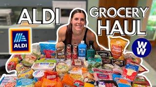 HEALTHY ALDI GROCERY HAUL | My Weight Loss Journey | WW (WeightWatchers) points, calories & macros