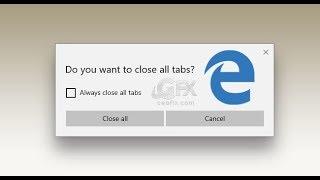 Enable-Disable Close All Tabs Confirmation Dialog In Edge