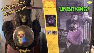 BRAND NEW IN BOX! Gemmy 2008 Halloween Life Size Animated Fortune Witch Unboxing