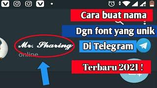 Cara buat nama di Telegram dengan font unik ! Tanpa aplikasi