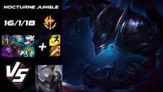 JUNGLE Nocturne vs Diana - NA Grandmaster Patch 14.24