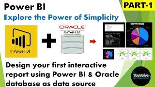 Step by Step - Create a Simple Tabular Report with a Pie Chart in Power BI & Oracle DB [Part-1]