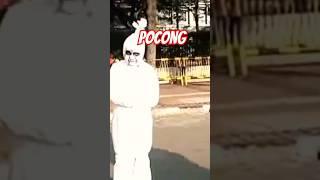 Badut pocong di siang hari #badut #pocongviral #pocongkocak #poconggaul #pocongkepo #feedshorts