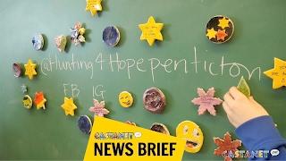 Middle school art project spreading hope