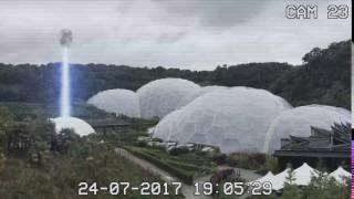 UFO landing at the Eden Project, Cornwall