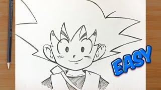 HOW TO DRAW GOKU DAIMA  Step by Step with Pencil - Dragon Ball DAIMA