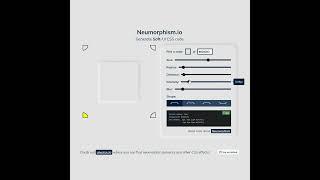 CSS Neumorphism Design Tool in 60 seconds! #shorts