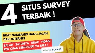 4 situs survey terbaik yg bisa di pake untuk nambahin uang jajan gratis dari internet ! 100% LEGIT!