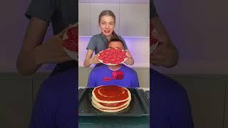 Yes or No? Pizza CAKE Challenge  #shorts