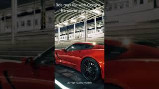 Chevrolet Corvette C7 3d Model for free | 3ds max | but please add annotation about author | #shorts