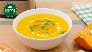 Pumpkin soup with coconut milk  vegan recipes