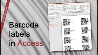 How to add barcodes to labels in Microsoft Access