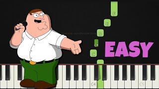 Family Guy Theme│EASY Piano Tutorial│RIGHT HAND 