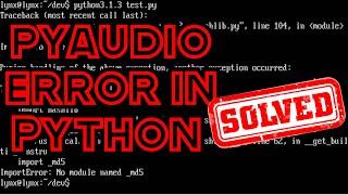 pyaudio error solved!! Tamil || Coding Anna