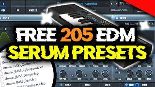 205 FREE SERUM PRESETS | Future House, Deep House, Tech House, STMPD Style and more! 