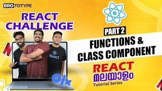 Part 2 | Dom, Virtual Dom, Function and Class Component | React Malayalam Tutorial | React Challenge