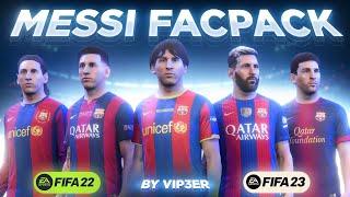 Leo Messi FACEPACK For FIFA 22 & 23 (FREE) + Tutorial | TU17.1