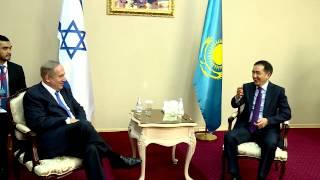 PM Netanyahu Meets Kazakhstan PM Sagintayev