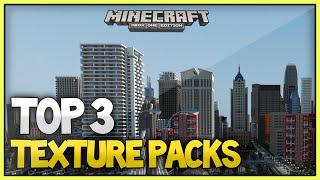 TOP 3 Minecraft TexturePacks For Building a Modern City(Xbox360/Ps3/XboxOne/Ps4)