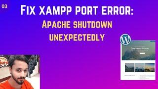 [Fix] XAMPP port errors 80 and 443: Apache Shutdown Unexpectedly | Muhammad Ibtehaj