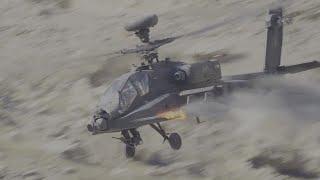 Ambush (2021) - Apache Attack Helicopter Combat Scene