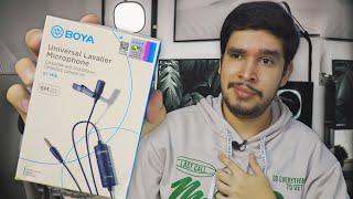 EL MEJOR MICROFONO DE SOLAPA CALIDAD PRECIO 2025  Unboxing y Review BOYA BY-M1S Lavalier 