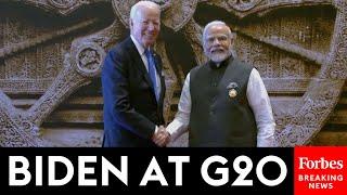 WATCH: President Biden Arrives At G20 Summit In India, Meets With World Leaders Including Modi