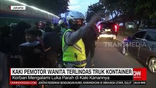 Kaki Pemotor Wanita Terlindas Truk Kontainer | REDAKSI PAGI (20/01/23)